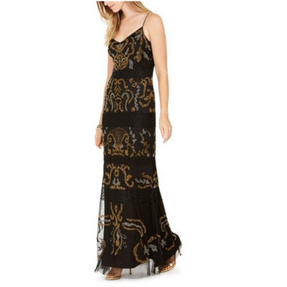 Stunning Adrianna Papell beaded formal gown NWT - Picture 2 of 11